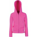 Sweat-shirt femme zippé capuche premium SC62118 - Fuchsia