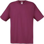 T-shirt homme manches courtes Original-T SC6 - Burgundy, 100% coton 145 g/m² col rond avec bande de propreté.