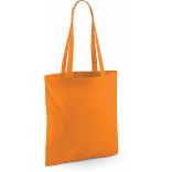 situation du Sac totebag coton à anses longues W101 - Orange - 42 x 38 cm