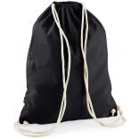 Gymsac en coton W110 - Black - 37 x 46 cm vue de dos