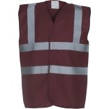 Gilet haute visibilité HVW100 - Maroon