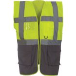 Gilet multifonction haute visibilité HVW801 - Hi Vis Yellow / Grey